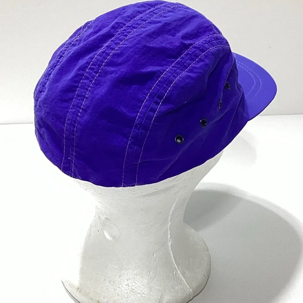 Vintage REI Purple and Teal Nylon Athletic Hat Boys Made In USA